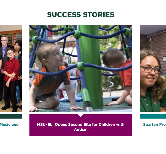 A Stories page from the MSU RAIND website